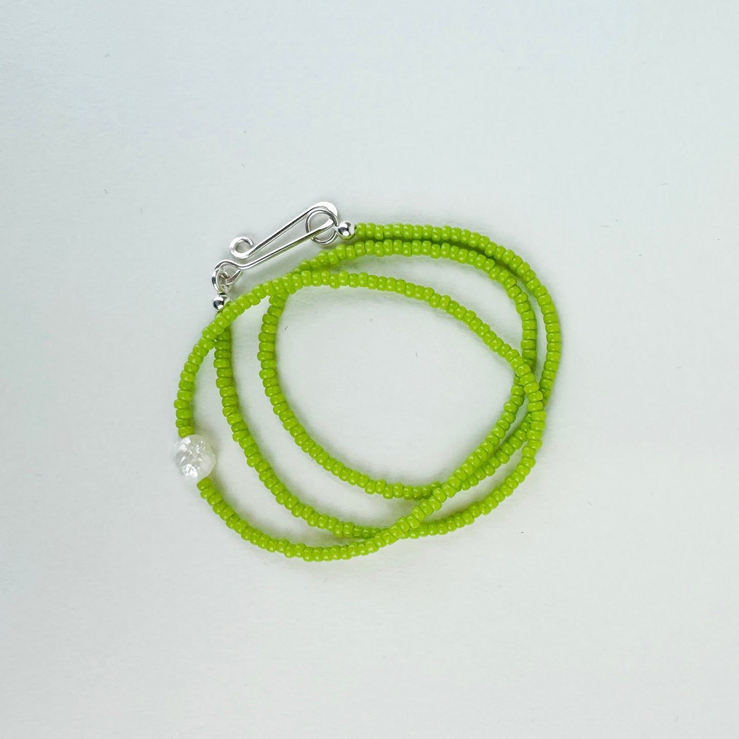 The Khadi Necklace Bright Green