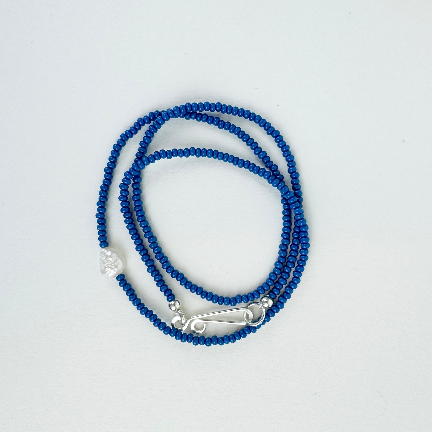 The Khadi Necklace Deep Blue