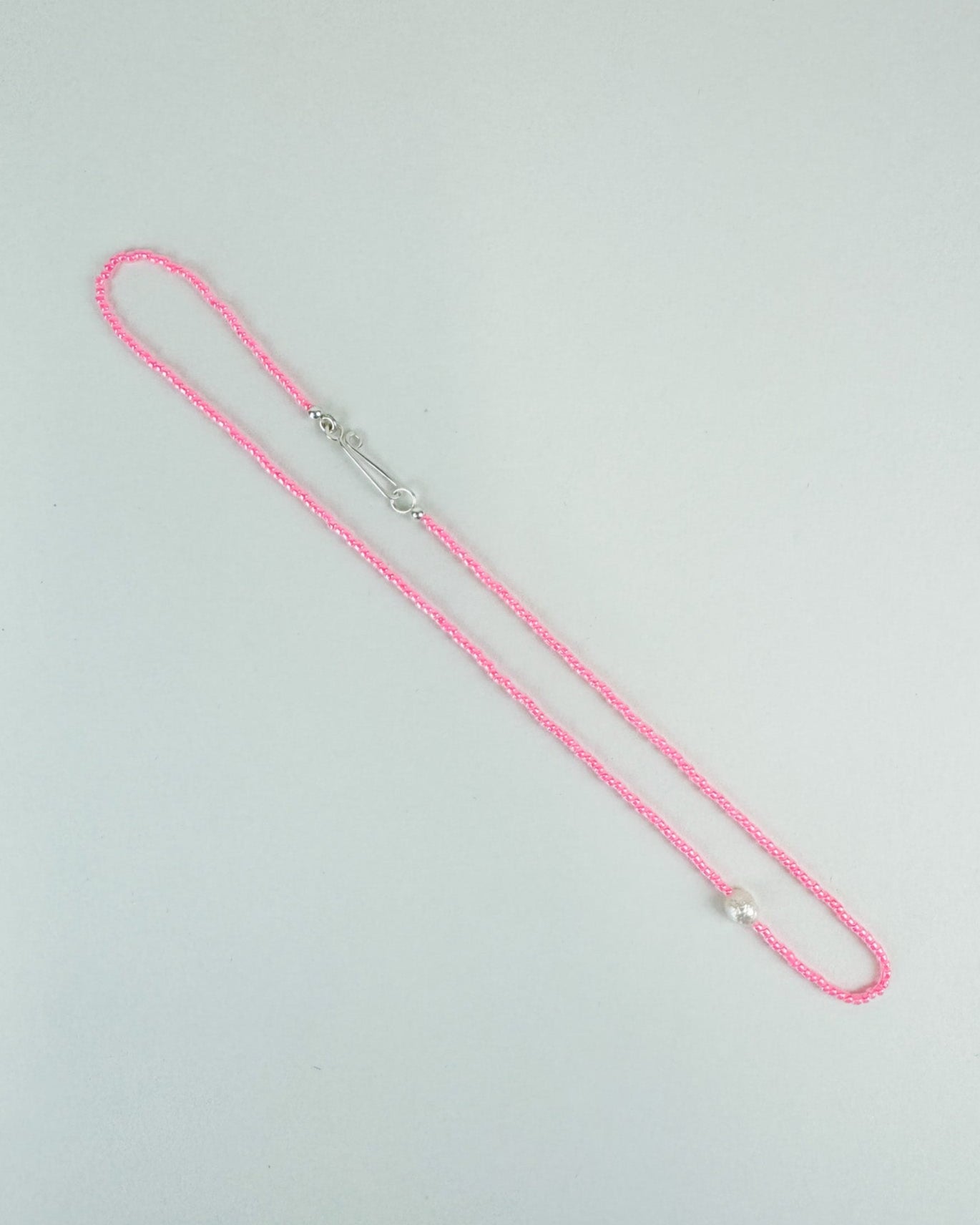 The Khadi Necklace Bright Pink Trance