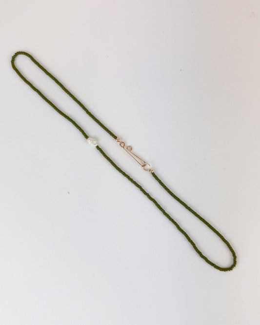 The Khadi Necklace Dark Green