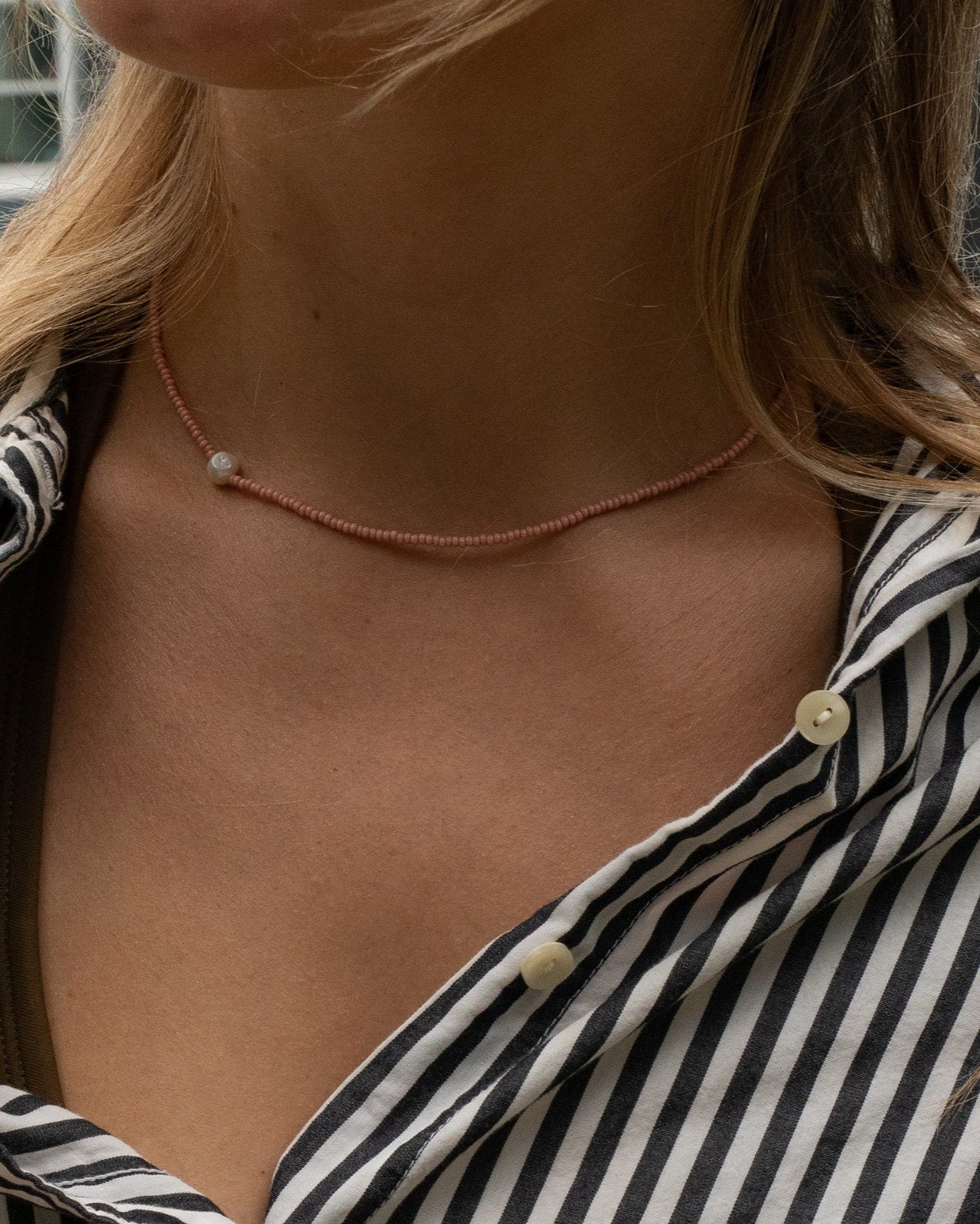 The Khadi Necklace Pink Terra Corra