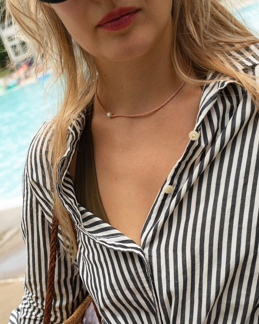 The Khadi Necklace Pink Terra Corra