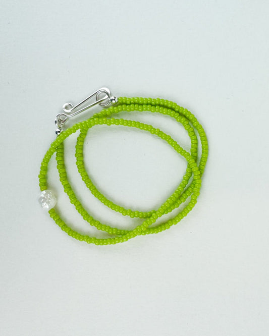 The Khadi Necklace Bright Green