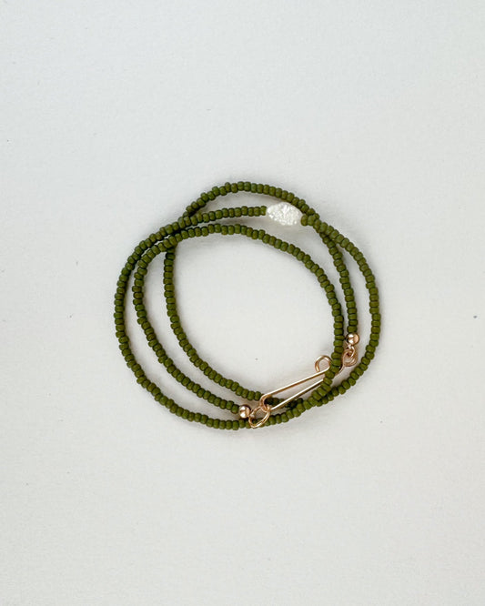 The Khadi Necklace Dark Green