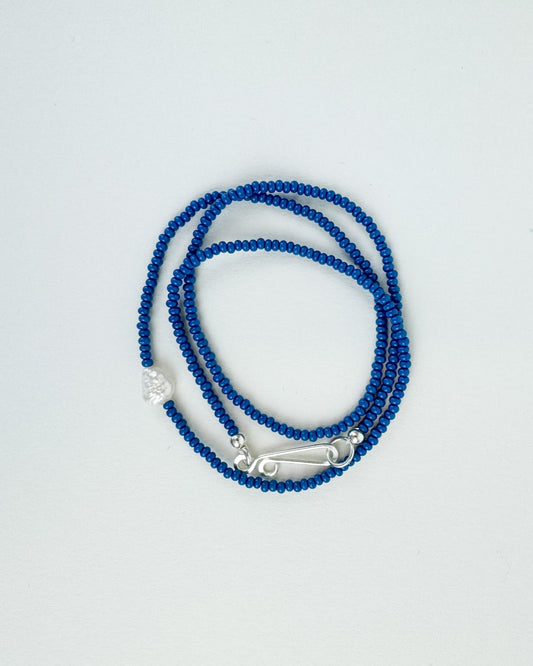 The Khadi Necklace Deep Blue