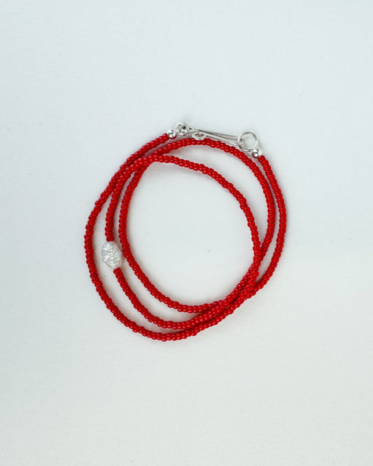 The Khadi Necklace Red